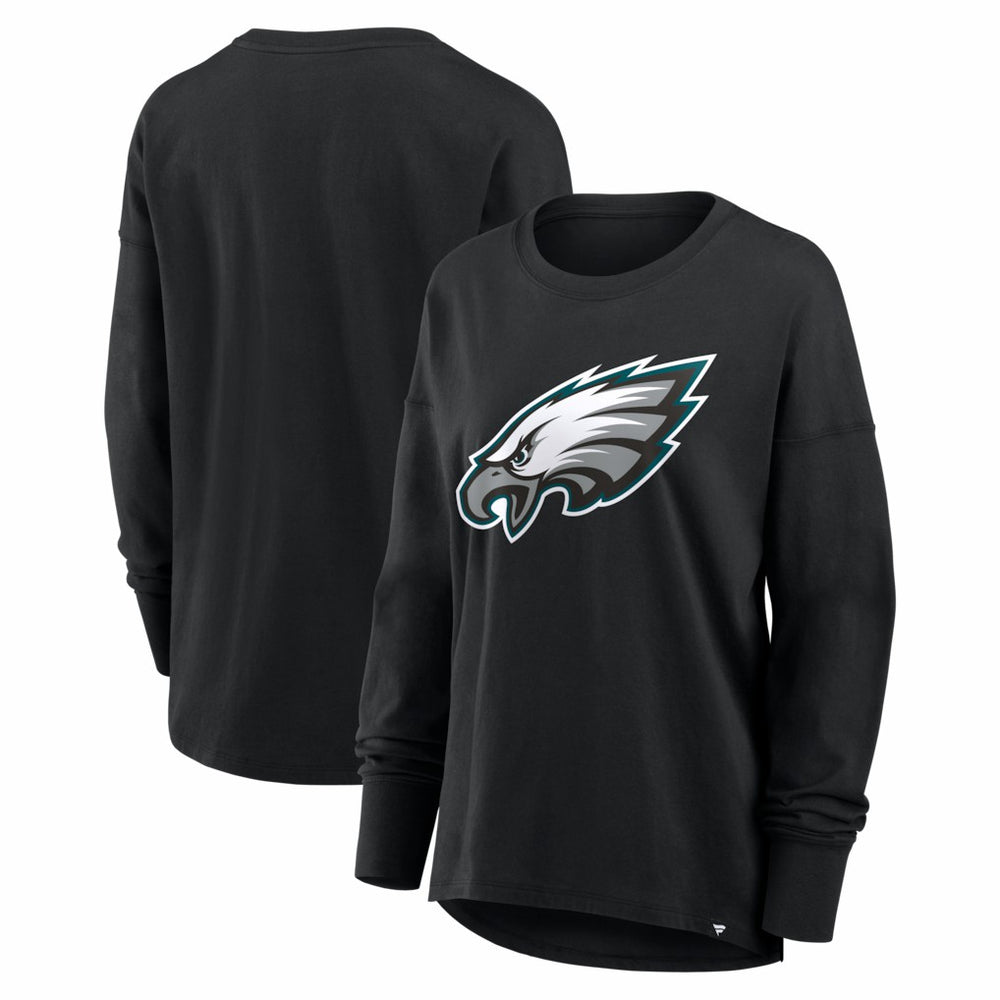 Philadelphia Eagles Women's Essential Long Sleeve T-Shirt - Black - Fanatics