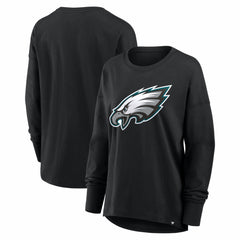 Philadelphia Eagles Women's Essential Long Sleeve T-Shirt - Black - Fanatics