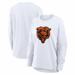 Chicago Bears Women's Essential Long Sleeve T-Shirt - White - Fanatics