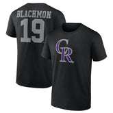 Charlie Blackmon Colorado Rockies Player Icon Name & Number T-Shirt Near Me