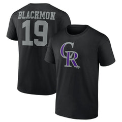 Charlie Blackmon Colorado Rockies Player Icon Name & Number T-Shirt Near Me