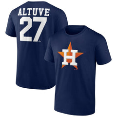 Jose Altuve Houston Astros Player Icon Name & Number T-Shirt Outlet