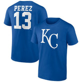 Salvador Perez Kansas City Royals Player Icon Name & Number T-Shirt Discount