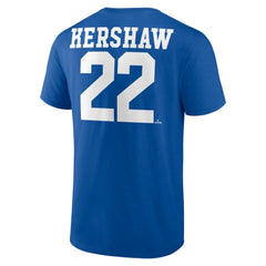 Clayton Kershaw Los Angeles Dodgers Player Icon Name & Number T-Shirt for sale