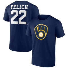 Christian Yelich Milwaukee Brewers Player Icon Name & Number T-Shirt for sale