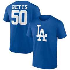 Mookie Betts Los Angeles Dodgers Player Icon Name & Number T-Shirt Outlet