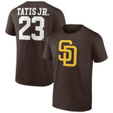Fernando Tatis Jr. San Diego Padres Player Icon Name & Number T-Shirt Outlet