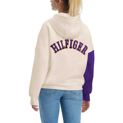 Minnesota Vikings Tommy Hilfiger Women's Harriet Pullover Hoodie - Cream/Purple - NFL