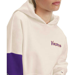 Minnesota Vikings Tommy Hilfiger Women's Harriet Pullover Hoodie - Cream/Purple - NFL