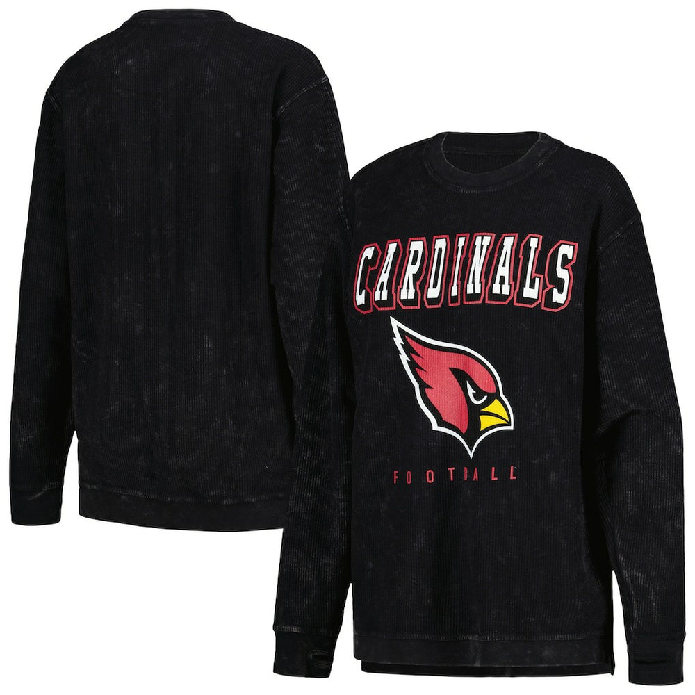 Arizona Cardinals G-III 4Her by Carl Banks Women's Comfy Cord Pullover Sweatshirt - Black - NFL