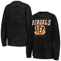 Cincinnati Bengals G-III 4Her by Carl Banks Women's Comfy Cord Pullover Sweatshirt - Black - NFL