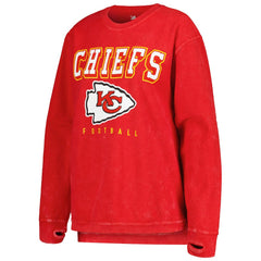 Kansas City Chiefs G-III 4Her by Carl Banks Women's Comfy Cord Pullover Sweatshirt - Red - NFL