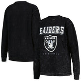 Las Vegas Raiders G-III 4Her by Carl Banks Women's Comfy Cord Pullover Sweatshirt - Black - NFL