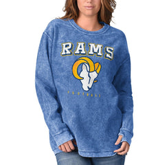 Los Angeles Rams G-III 4Her by Carl Banks Women's Comfy Cord Pullover Sweatshirt - Royal - NFL