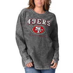 San Francisco 49ers G-III 4Her by Carl Banks Women's Comfy Cord Pullover Sweatshirt - Black - NFL
