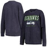 Seattle Seahawks G-III 4Her by Carl Banks Women's Comfy Cord Pullover Sweatshirt - College Navy - NFL