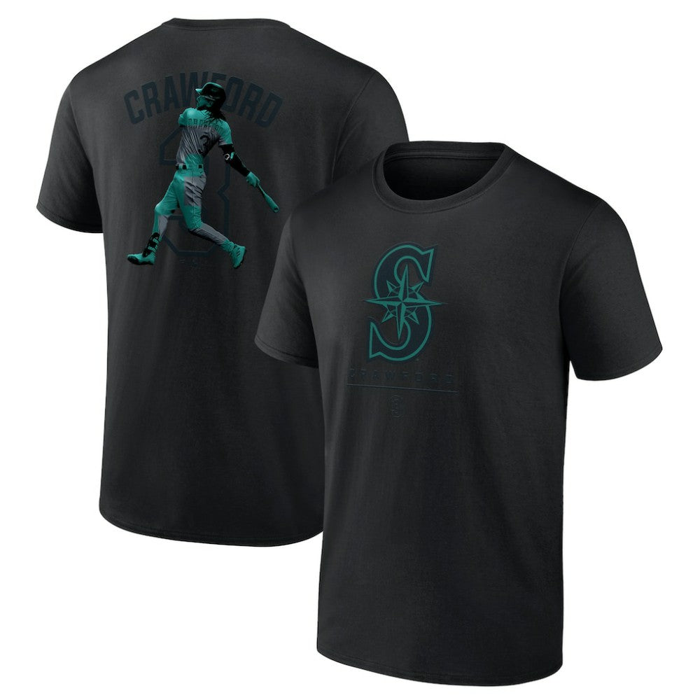 J.P. Crawford Seattle Mariners Double Play Name & Number T-Shirt for sale