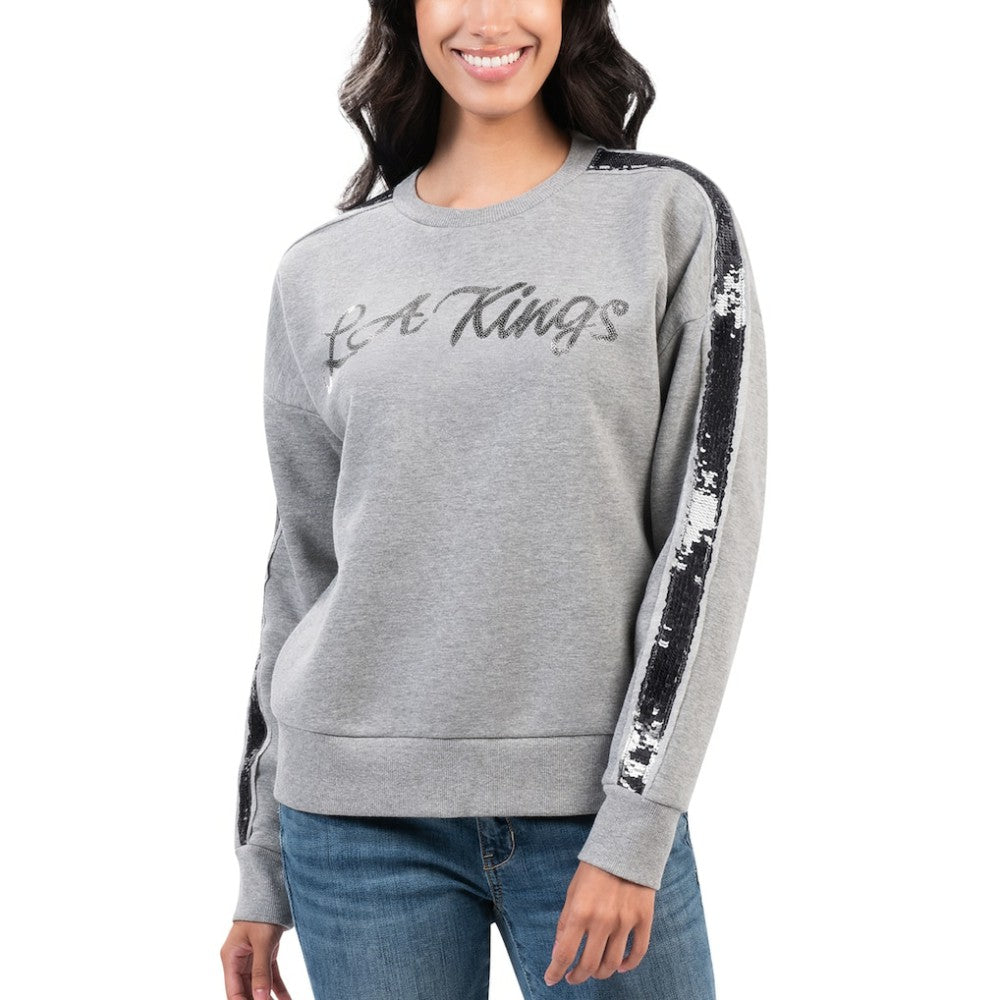 Los Angeles Kings G-III 4Her by Carl Banks Women's Penalty Box Pullover Sweatshirt - Gray | NHL near me