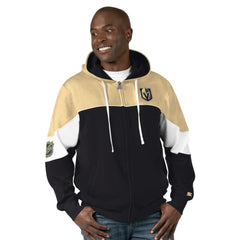 Vegas Golden Knights Starter Power Forward Full-Zip Hoodie - Black/Gold | NHL online