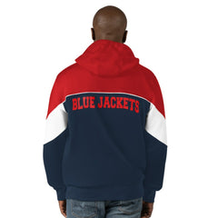 Columbus Blue Jackets Starter Power Forward Full-Zip Hoodie - Navy/Red | NHL sale