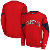 Washington Capitals Starter Faceoff Pullover Sweatshirt - Red | NHL online