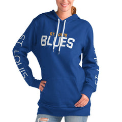 St. Louis Blues G-III 4Her by Carl Banks Women's Overtime Pullover Hoodie - Blue | NHL discount