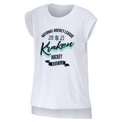 Seattle Kraken WEAR by Erin Andrews Women's Domestic Tank Top - White | NHL near me
