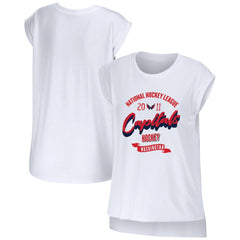 Washington Capitals WEAR by Erin Andrews Women's Domestic Tank Top - White | NHL Lifestyle
