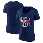 Detroit Tigers Women's Americana Team V-Neck T-Shirt Discount