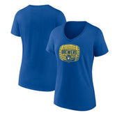 Milwaukee Brewers Women's Hometown Collection Barrel V-Neck T-Shirt Discount