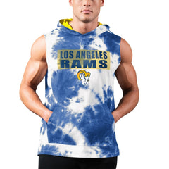 Los Angeles Rams MSX by Michael Strahan Resistance Sleeveless Pullover Hoodie - Royal - NFL