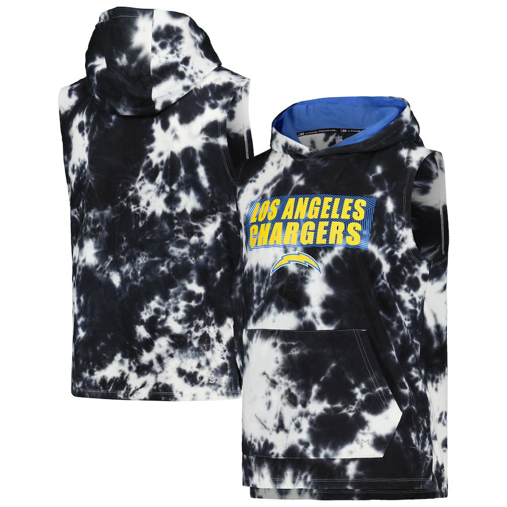 Los Angeles Chargers MSX by Michael Strahan Resistance Sleeveless Pullover Hoodie - Black - NFL