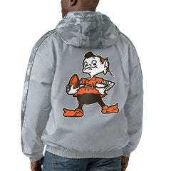 Cleveland Browns Starter Thursday Night Gridiron Throwback Full-Zip Jacket - Gray - NFL