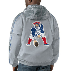 New England Patriots Starter Thursday Night Gridiron Throwback Full-Zip Jacket - Gray - NFL