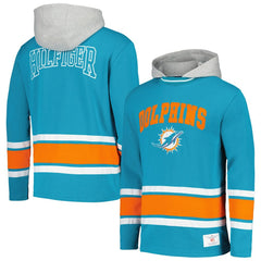 Miami Dolphins Tommy Hilfiger Ivan Fashion Pullover Hoodie - Aqua - NFL