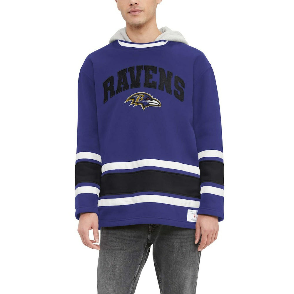 Baltimore Ravens Tommy Hilfiger Ivan Fashion Pullover Hoodie - Purple - NFL