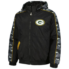 Green Bay Packers Starter Thursday Night Gridiron Full-Zip Hoodie - Black - NFL