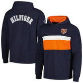 Chicago Bears Tommy Hilfiger Morgan Long Sleeve Hoodie T-Shirt - Navy - NFL