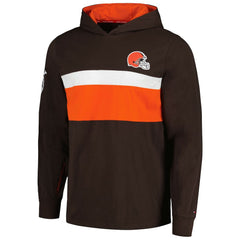 Cleveland Browns Tommy Hilfiger Morgan Long Sleeve Hoodie T-Shirt - Brown - NFL