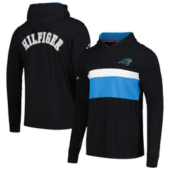 Carolina Panthers Tommy Hilfiger Morgan Long Sleeve Hoodie T-Shirt - Black - NFL