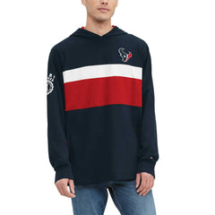 Houston Texans Tommy Hilfiger Morgan Long Sleeve Hoodie T-Shirt - Navy - NFL