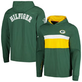 Green Bay Packers Tommy Hilfiger Morgan Long Sleeve Hoodie T-Shirt - Green - NFL