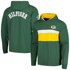 Green Bay Packers Tommy Hilfiger Morgan Long Sleeve Hoodie T-Shirt - Green - NFL