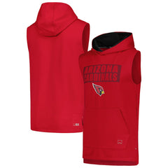 Arizona Cardinals MSX by Michael Strahan Marathon Sleeveless Pullover Hoodie - Cardinal - NFL