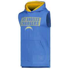 Los Angeles Chargers MSX by Michael Strahan Marathon Sleeveless Pullover Hoodie - Powder Blue - NFL