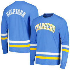 Los Angeles Chargers Tommy Hilfiger Nolan Long Sleeve T-Shirt - Powder Blue/Gold - NFL