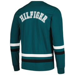 Philadelphia Eagles Tommy Hilfiger Nolan Long Sleeve T-Shirt - Midnight Green/Black - NFL