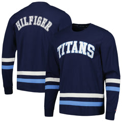 Tennessee Titans Tommy Hilfiger Nolan Long Sleeve T-Shirt - Navy/Light Blue - NFL