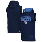 Tennessee Titans MSX by Michael Strahan Marathon Sleeveless Pullover Hoodie - Navy - NFL