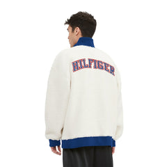 Buffalo Bills Tommy Hilfiger Jordan Sherpa Quarter-Zip Sweatshirt - Cream - NFL